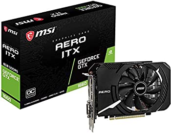 【中古】「人並み外れたに好いたらしい」MSI GeForce GTX 1660 AERO ITX 6G OC グラフィクスゲーム盤 VD6919