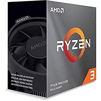 【中古】「ほぼ新品」AMD Ryzen 3 3100%ｶﾝﾏ% with Wraith Stealth cooler 3.6GHz 4中核グループ / 8スレッド 65W100-100000284BOX