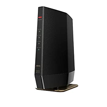 【中古】「未当て嵌める品」BUFFALO 無線電話ローカルエリアネットワークルータ AirStation 引っ敷き黒いこと WSR-5400AX6-MB