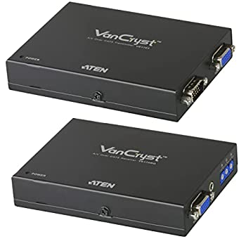 【中古】ATEN VE170Q Cat5タイプ アナログVGAエクステンダー スキュー調整対応