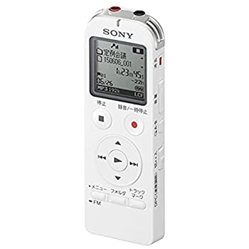 【中古】「ほぼ新品」ソニー ステレオICレコーダー FMチューナー付 4GB ホワイト ICD-UX533FA/W
