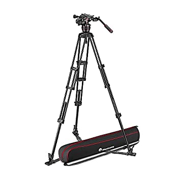 【中古】ナイトロテック608録画媒体雲台+軽銀ツイン三脚GS