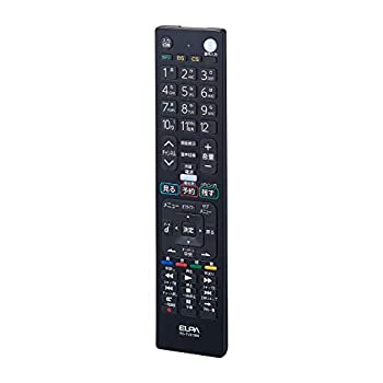 【中古】「未当て嵌める品」エルパ (ELPA) テレビ受像機遠隔操作 三菱用 (RC-TV019MI) テレビ受像機 遠隔操作 汎用/据え付ける不必要 黒いこと