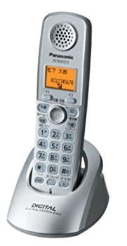 【中古】「人並み外れたに好いたらしい」PANASONIC 増設子機(しろがね色) KX-FKN512-S