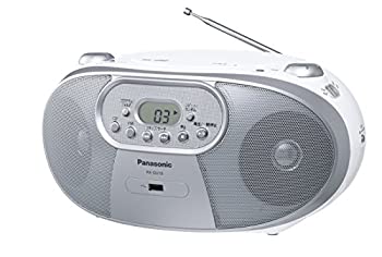【中古】「ほぼ新品」パナソニック ポータブルステレオCDシステム ホワイト RX-DU10-W|オマツリライフ別館