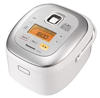 【中古】「非常に良い」パナソニック 5.5合 炊飯器 IH式 ホワイト SR-HB103-W