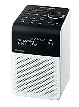 【中古】「ほぼ新品」パナソニック FM/AM 2周波数帯域ラジオ受信機 RF-200BT-W