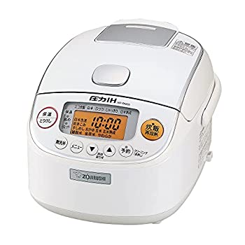 【中古】象印 炊飯器 3合 圧力IH式 極め炊き 黒まる厚釜 保温30時間 ホワイト NP-RM05-WA|オマツリライフ別館