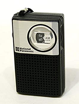 【中古】National Panasonic 国家的 パナソニック 松下電器産業 R-1018 黒 AM専用携帯型ラジオ受信機 ビンテージ ヴィンテージ レトロ アンティーク オーディオ-TV・オーディオ・カメラ