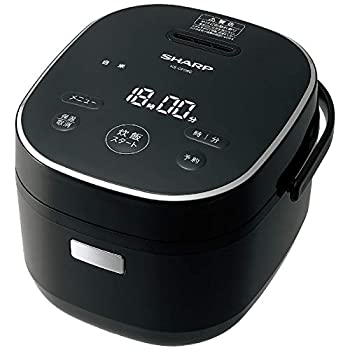 【中古】「ほぼ新品」シャープ(SHARP) ジャー炊飯器 [3合炊き] ブラック系 KS-CF05C-B