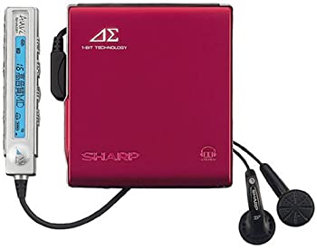 【中古】SHARP アウビィ MD-DS70-R 1ビット携帯型MD電気蓄音機（赤いこと）