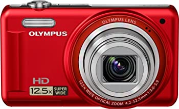 【中古】OLYMPUS デジタルカメラ VR-320 レッド 1400万画素 広角24mm 光学12.5倍ズーム 3.0型液晶 VR-320 RED|オマツリライフ別館
