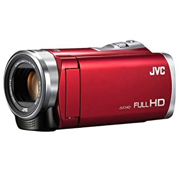 【中古】JVCKENWOOD JVC EVERIO ビデオカメラ GZ-E320 内蔵メモリー8GB ローズレッド GZ-E320-R｜オマツリライフ別館