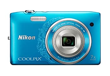 【中古】「ほぼ新品」Nikon デジタル写真機 COOLPIX S3500 光学7倍望遠レンズ 法的有効性絵素数 2005万絵素 オリエンタル青み S3500DBL