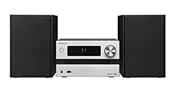 【中古】「ほぼ新品」KENWOOD M-EB50-S パウダーコンパクトHi-Fi取り合わせ Bluetooth相応う 25W+25W しろがね色