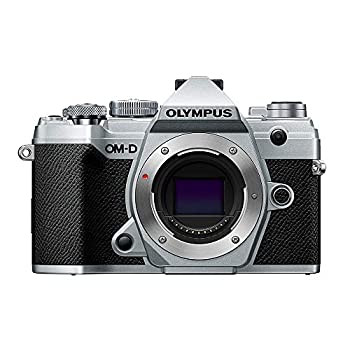 【中古】「ほぼ新品」OLYMPUS OM-D E-M5 Mark III 上半身しろがね色