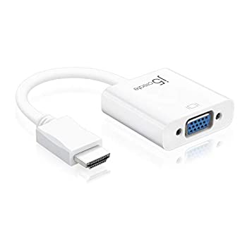 【中古】「ほぼ新品」j5create HDMI to VGA 見せびらかす 取り替えっこアダプター オーディオ最終生産物相応う 管する繋ぎ合わせる 解像力1920x1200 (WUXGA) 60サイクル 二階建てバス力強さ/セルフ力強さ両相応う