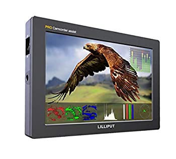 【中古】「ほぼ新品」LILLIPUT Q7 PRO 解像度1920*1200 アスペクト比16：10 SDIモニター 7インチ 3G-SDIオンーカメラモニター 外部モニター 3D LUT搭載 HDR SDIおよび