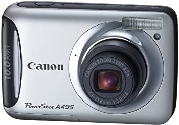 【中古】「未使用品」Canon デジタルカメラ PowerShot A495 シルバー PSA495(SL)|オマツリライフ別館