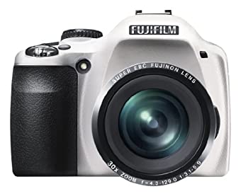 【中古】FUJIFILM デジタルカメラ FinePix SL300 光学30倍 ホワイト F FX-SL300WH｜オマツリライフ別館