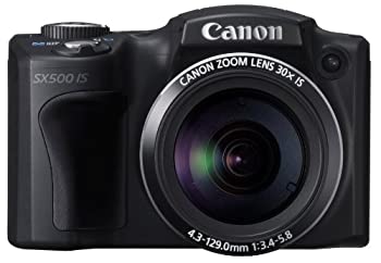 【中古】「未使用品」Canon デジタルカメラ PowerShot SX500IS 約1600万画素 光学30倍ズーム ブラック PSSX500IS