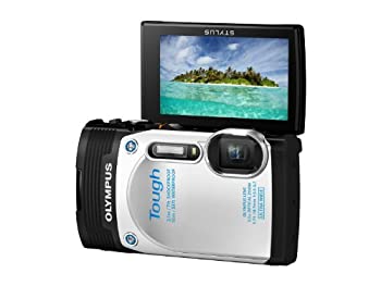 【中古】「非常に良い」OLYMPUS デジタルカメラ STYLUS TG-850 Tough ホワイト 防水性能10m 可動式液晶モニター TG-850 Tough WHT|オマツリライフ別館