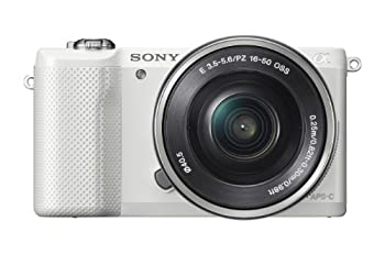 【中古】「非常に良い」SONY α5000 パワーズームレンズキット(ホワイト／デジタル一眼)