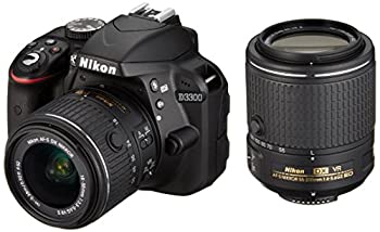 【中古】Nikon デジタル一眼レフカメラ D3300 ダブルズームキット2 ブラック 49,819円
