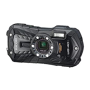 【中古】「非常に良い」RICOH 防水デジタルカメラ RICOH WG-40 ブラック 防水14m耐ショック1.6m耐寒-10度 RICOH WG-40 BK 04675｜オマツリライフ別館