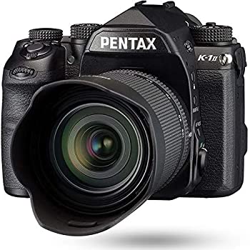 【中古】「ほぼ新品」PENTAX K-1 Mark II 28-105WR 水晶体一揃いの道具 黒いこと フルサイズデジタル一眼二眼レフ写真機 16007