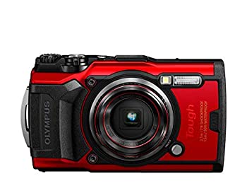 【中古】「未当てはめる品」OLYMPUS デジタル写真機 Tough TG-6 赤いこと 1200万絵素CMOS F2.0 15m 雨合羽 100kgf耐荷重 GPS 内蔵Wi-Fi TG-6RED