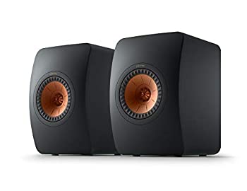 【中古】「未当て嵌める品」KEF ブックシェルフスピーカー Carbon Black LS50 Meta BLACK ［2本 /2通い路金棒引き］
