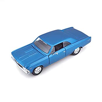 【中古】1966 Chevy Chevelle SS396%ｶﾝﾏ% Blue - Maisto 31960 - 1/24 Scale Diecast Model Toy Car by Maisto