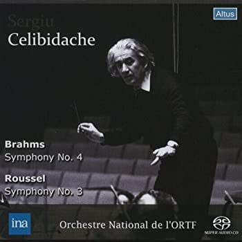 【中古】「ほぼ新品」［CD］ブラームス : 交響曲 第4番 | ルーセル : 交響曲 第3番 (Brahms : Symphony No.4 | Roussel : Symphony No.3 / Sergiu Celibidache & Orch