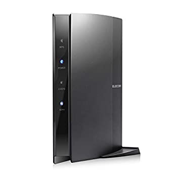 【中古】「ほぼ新品」エレコム WiFi ルーター 無線LAN 11ac 867+300Mbps ビームフォーミング対応 接続推奨12台 iPhone8 / iPhone X 対応 WRC-1167GHBK-S