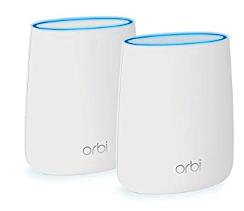 【中古】[生産終了品]NETGEAR メッシュWiFi無線LANルーター 2台セット 11ac 速度AC2200 Orbi Micro トライバンド RBK20カバー範囲200