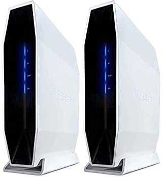 【中古】「ほぼ新品」Linksys Wi-Fi 6 ルータ 無線電話ローカルエリアネットワーク イージーメッシュ相応う デュアルダンス楽隊 AX5400(4802 + 574 Mbps) E9450 × 2台書き割り E9452-JP-A