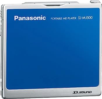 【中古】（人並み外れたに好いたらしい）パナソニック 携帯型MD電気蓄音機 青味 SJ-MJ500-A