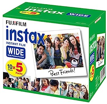 【中古】「ほぼ新品」FUJIFILM インスタントカメラ ワイド用フィルム 50枚入 INSTAX WIDE K R 5|オマツリライフ別館