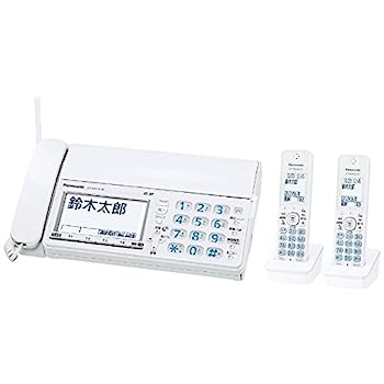 【中古】パナソニック デジタルコードレス普通紙ファクス(子機2台付き) ホワイト KX-PZ610DW-W 45,965円