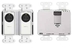 【中古】「未使用品」RDL dd-bn2?m壁掛け式双方向Mic / Line Danteインターフェイス2?x 2、ホワイト