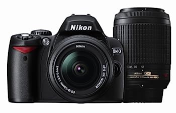 【中古】Nikon デジタル一眼レフカメラ D40 ダブルズームキットII ブラック D40BWZII｜オマツリライフ別館 27,573円