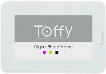 【中古】（非常に良い）Toffy 7インチ液晶 インテリア デジタルフォトフレーム シュガーホワイト DP02-70-SWH