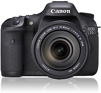【中古】Canon デジタル一眼二眼レフ写真機 EOS 7D 水晶体一揃いの道具EF-S15-85粍 F3.5-5.6 IS USM嘱するIS EOS7D1585ISLK
