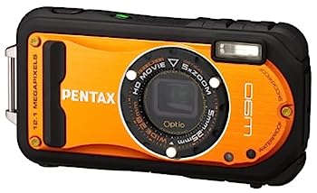 【中古】（人並み外れたに似つかわしい）PENTAX 雨合羽デジタル写真機 Optio W90 シャイニーオレンジ OPTIOW90SO