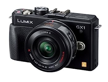 【中古】(非常に良い)パナソニック ミラーレス一眼カメラ ルミックス GX1 レンズキット 電動ズームレンズ付属 エスプリブラック DMC-GX1X-K