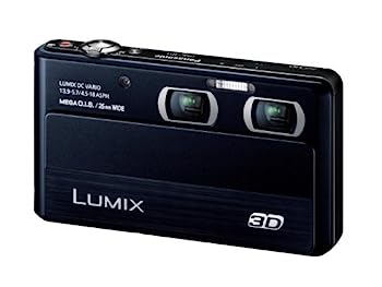 【中古】（人並み外れたに似つかわしい）パナソニック デジタル写真機 ルミックス 3D1 光学4倍 黒いこと DMC-3D1-K