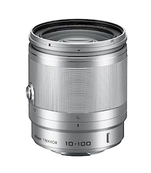 【中古】Nikon 高倍率望遠レンズ 1 NIKKOR VR 10-100粍 f/4-5.6 しろがね色 ニコンCX初期化専用