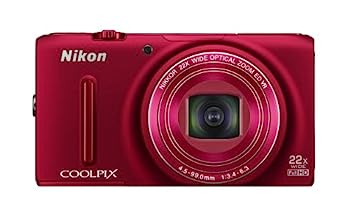 【中古】Nikon デジタル写真機 COOLPIX S9500 光学22倍望遠レンズ Wi-Fi相応う ヴェルヴェットレッド S9500RD