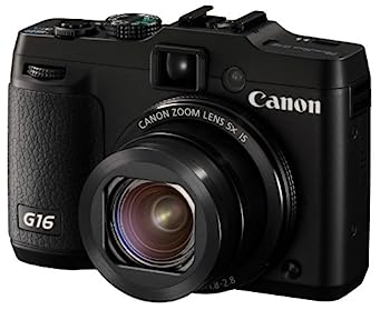 【中古】Canon デジタル写真器 PowerShot G16 広角28粍 光学5倍望遠レンズ 黒いこと PSG16